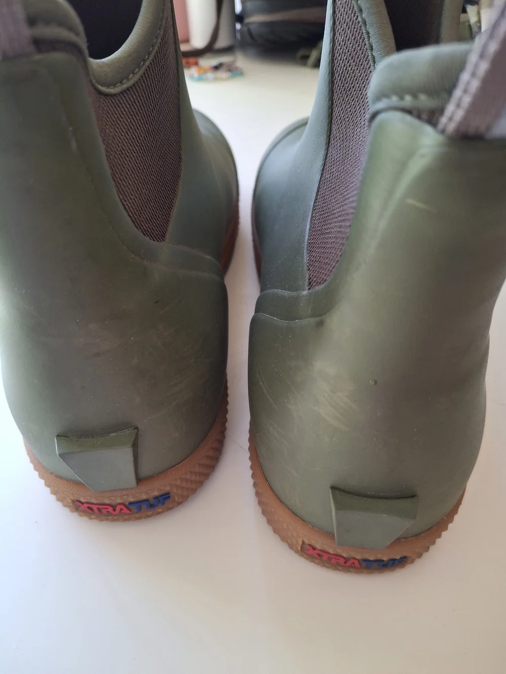 Mens Olive Green Xtratuf Ankle Deck Boots